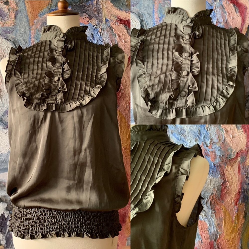 Blouse green military,  size s